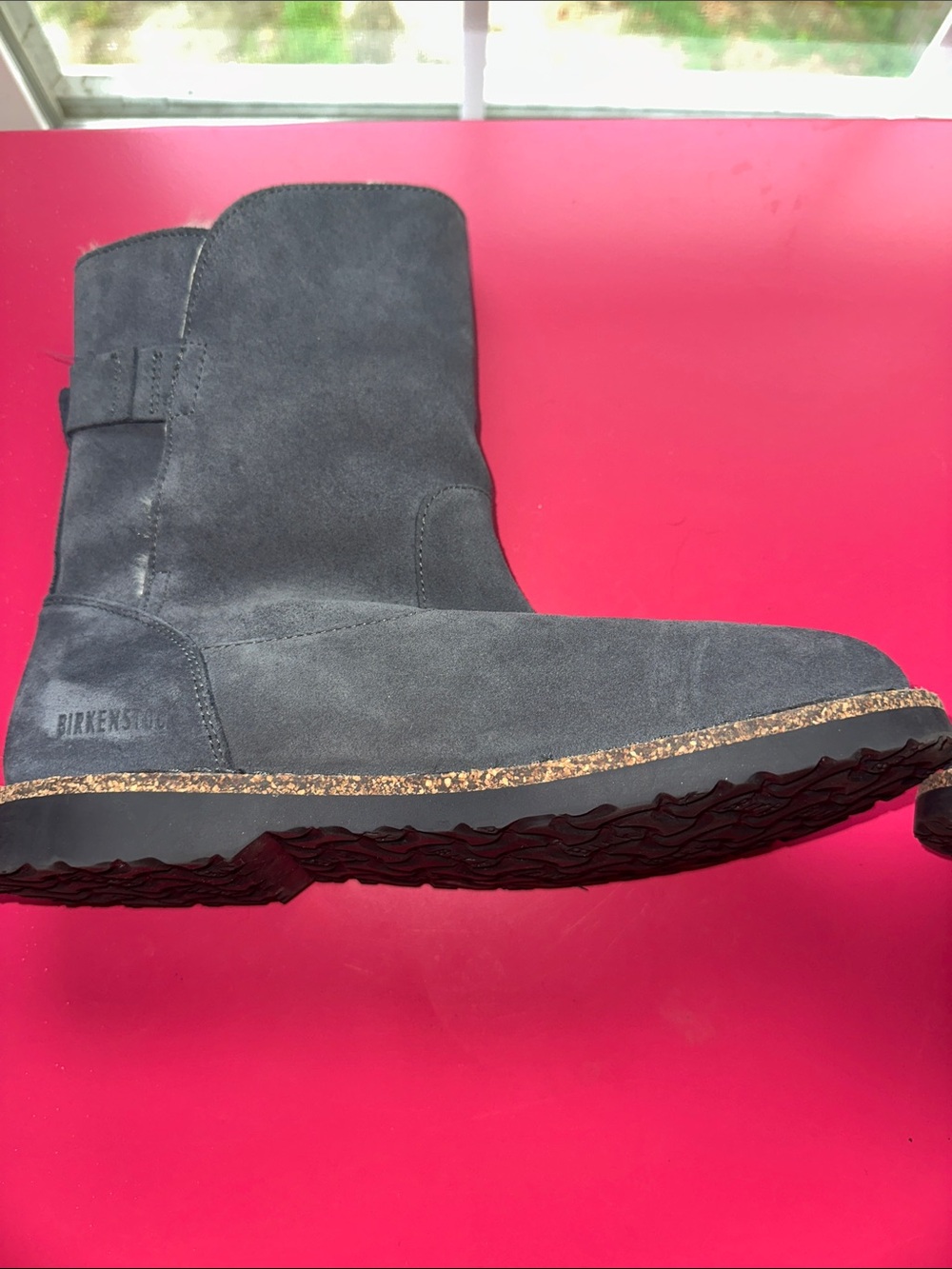Birkenstock Dark Grey Suede Shearling-Lined Winter Boots - Picture 12 of 15